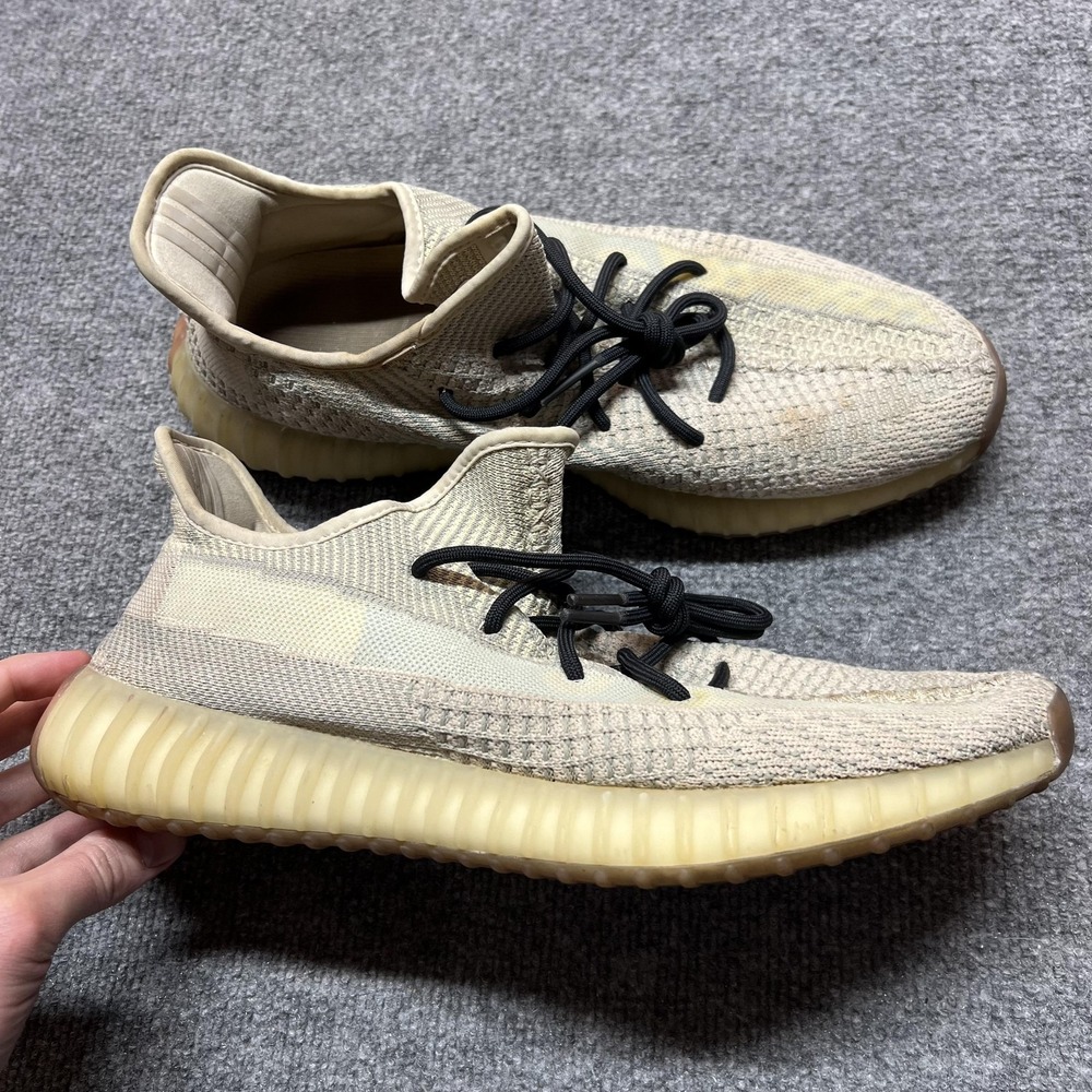 Adidas Yeezy Boost 350 V2 Shoes Sneakers Mens Size 13 Citrin FW3042 Beige